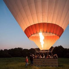 Ballonflyvning fra Sjælland eller Jylland